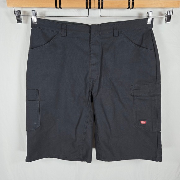 Red Kap Other - Red Kap Men Utility Cargo Shorts Black Workwear Stretch Size 40 Durable Casual